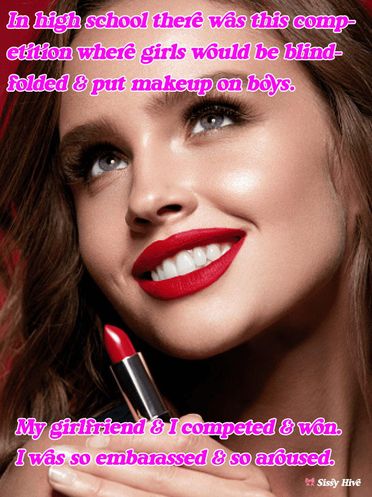 Sissy Lipstick Caption