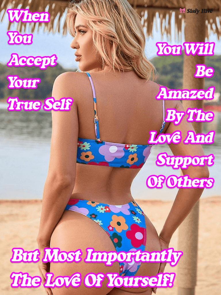 Sissy Swimsuit Caption
