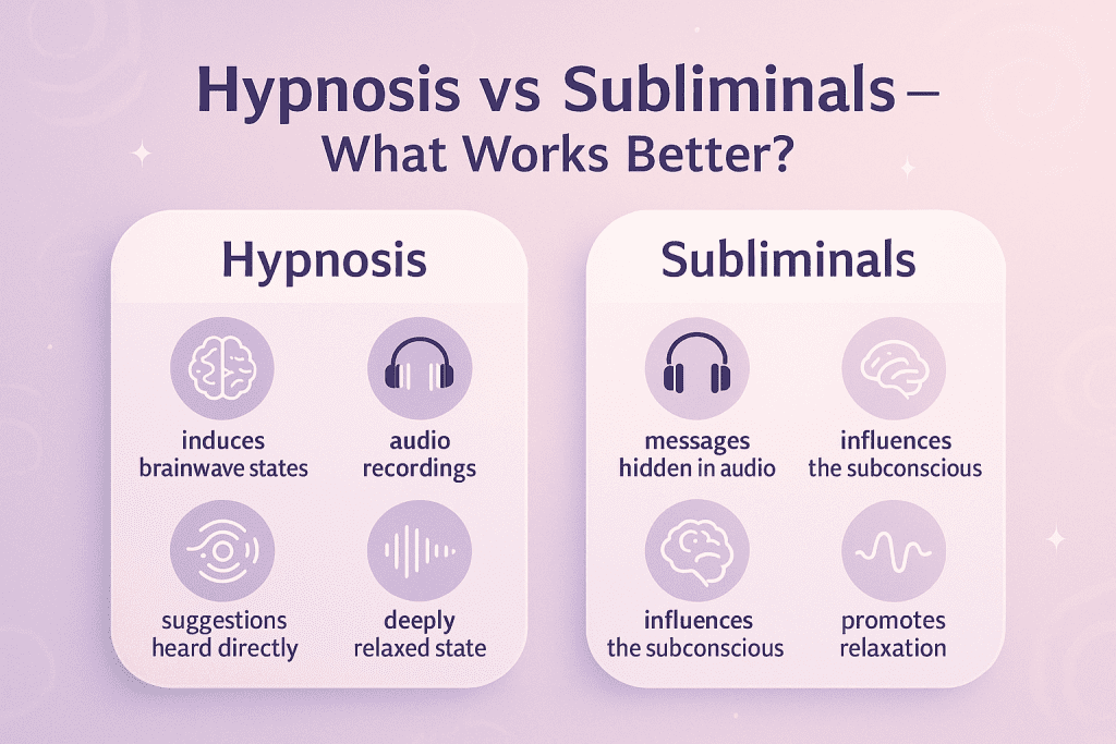 Hypnosis vs Subliminals – What Works Better? 