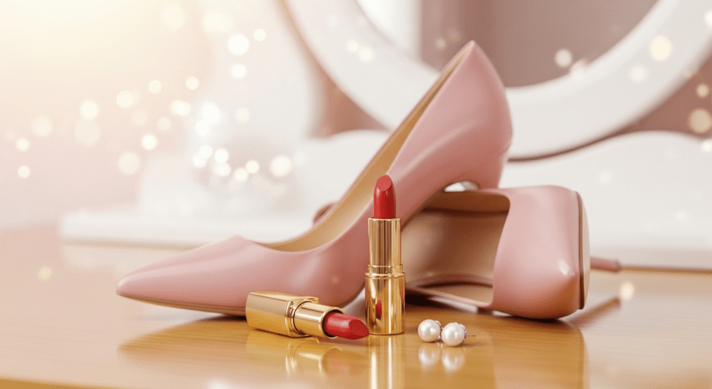 Makeup, Accessories & Heels