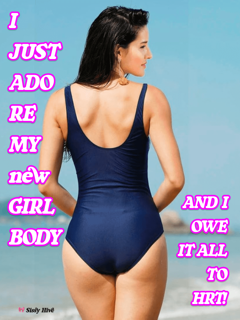 Sissy Swimsuit Caption