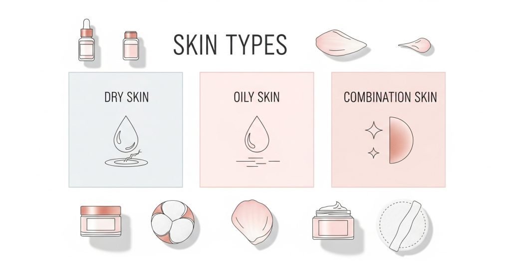 Skincare Routine for Crossdressers - Skin Types Explained (Oily, Dry, Combination)