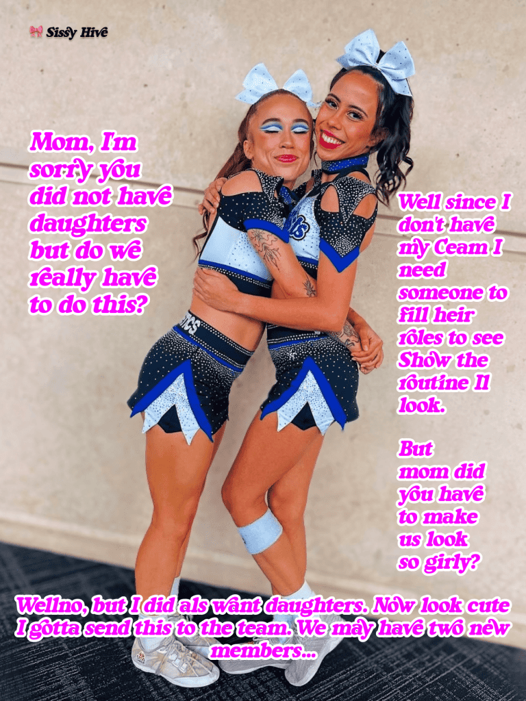 Sissy Cheerleader Captions 3