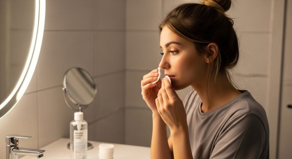 Not Removing Makeup – Beauty Fades, But Clogged Pores Stay