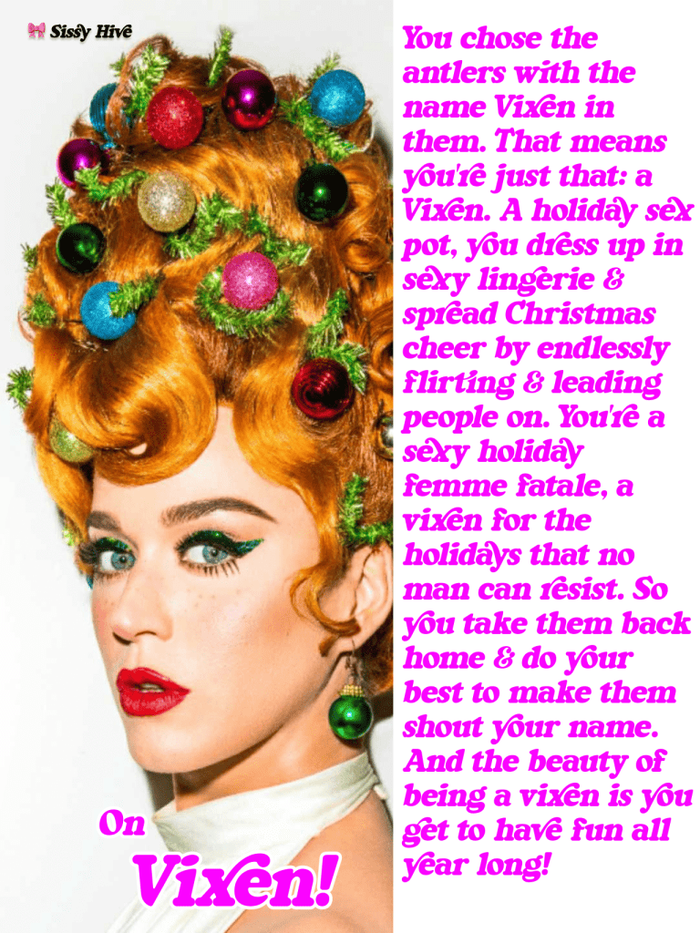 Sissy Christmas Captions 4