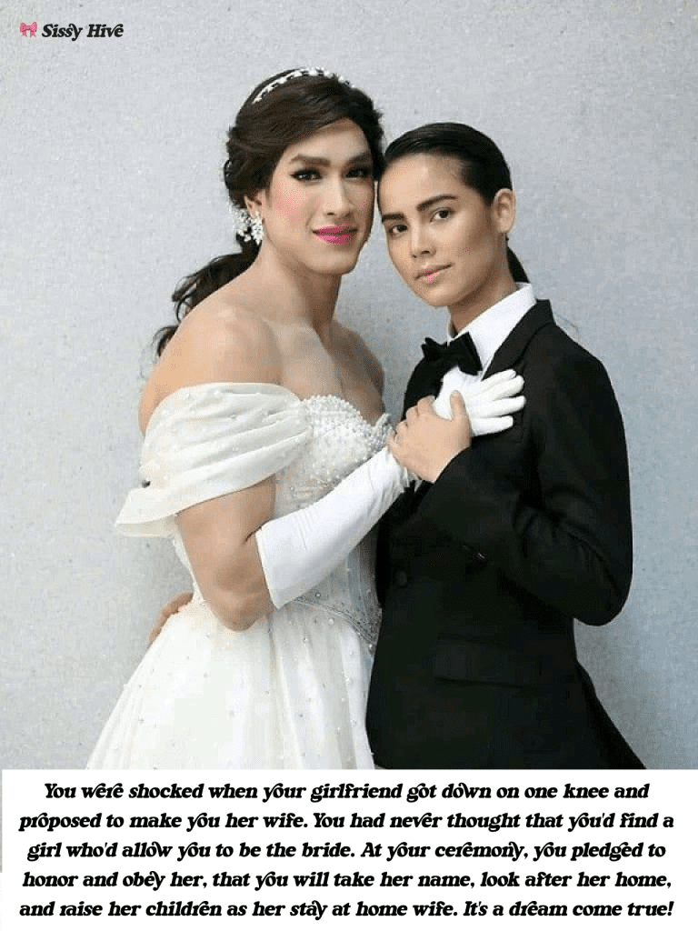 Sissy Bride Captions 5