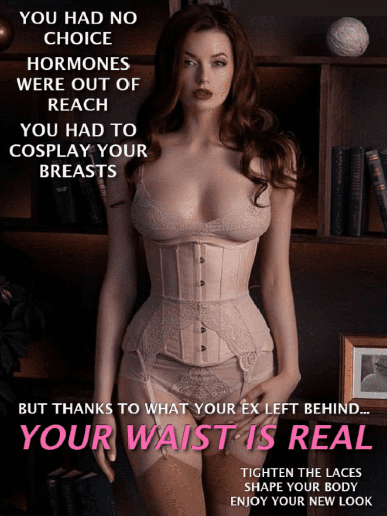Sissy Corset Caption