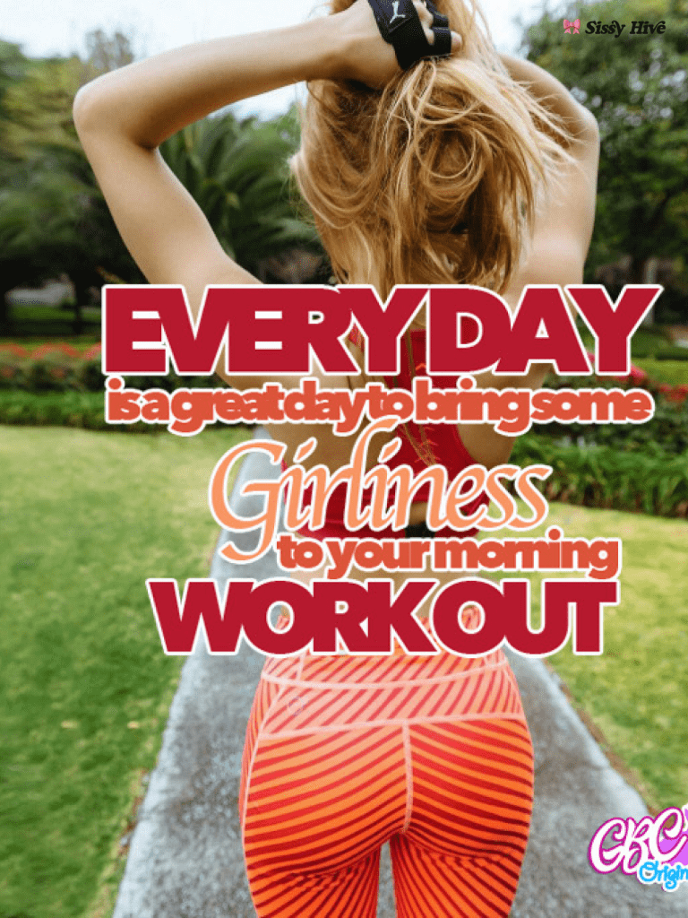 Sissy Gym Bunny Caption