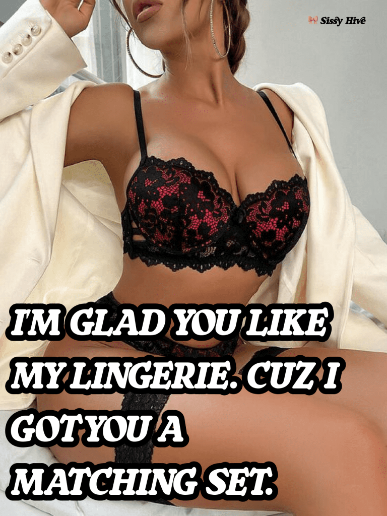 Sissy Lingerie Captions 5