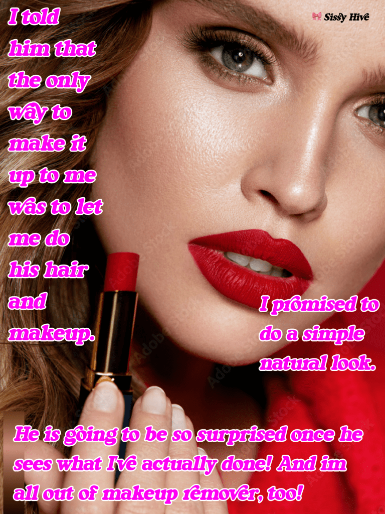 Sissy Lipstick Caption