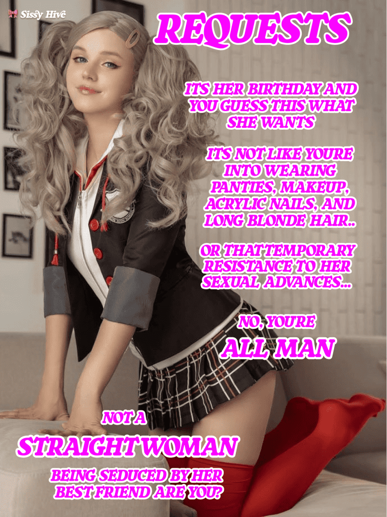 Sissy Kiss Caption 6
