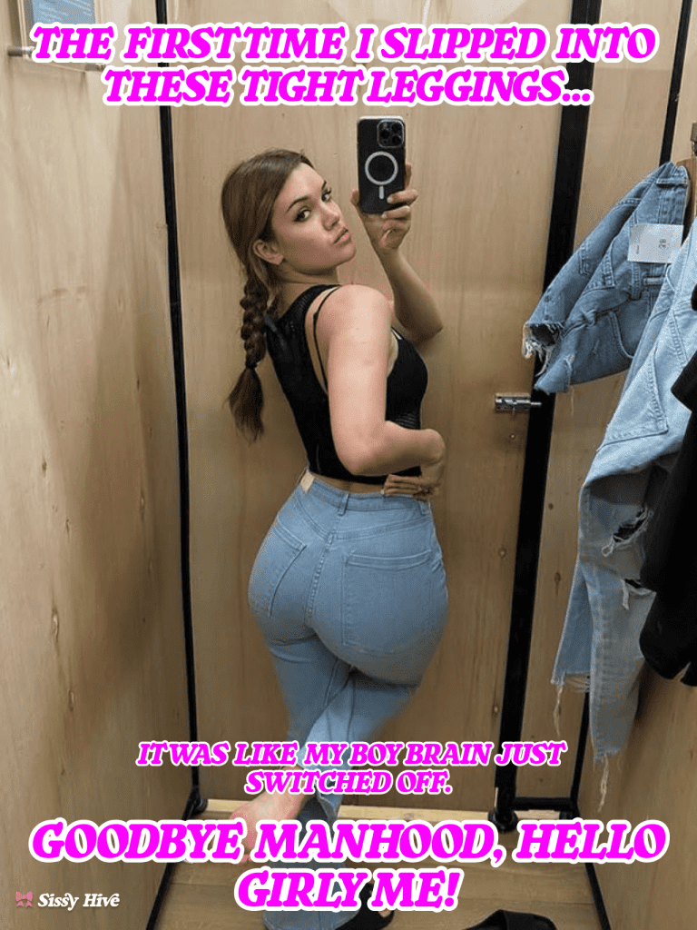 Sissy Leggings Caption 9